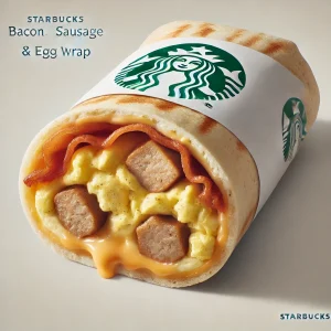 Highest Calorie Starbucks Breakfast Item: The Bacon, Sausage & Egg Wrap